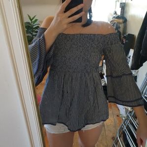 off shoulder shirt